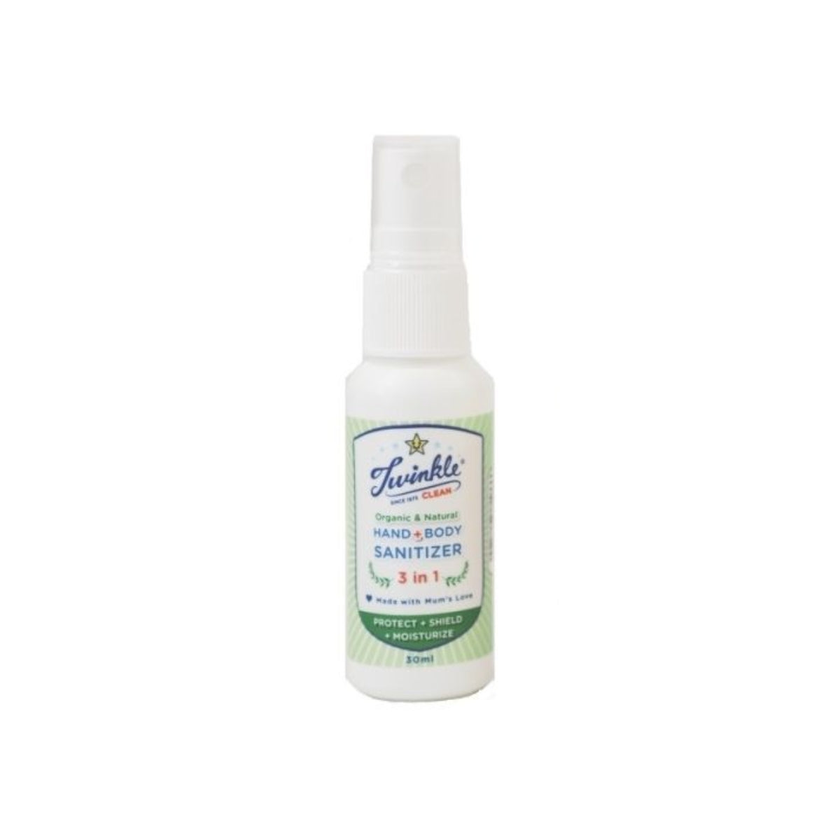 Twinkle Baby 3-in-1 Hand & Body Travel Sanitizer (Alcohol Free), 30ml - exp 04/28