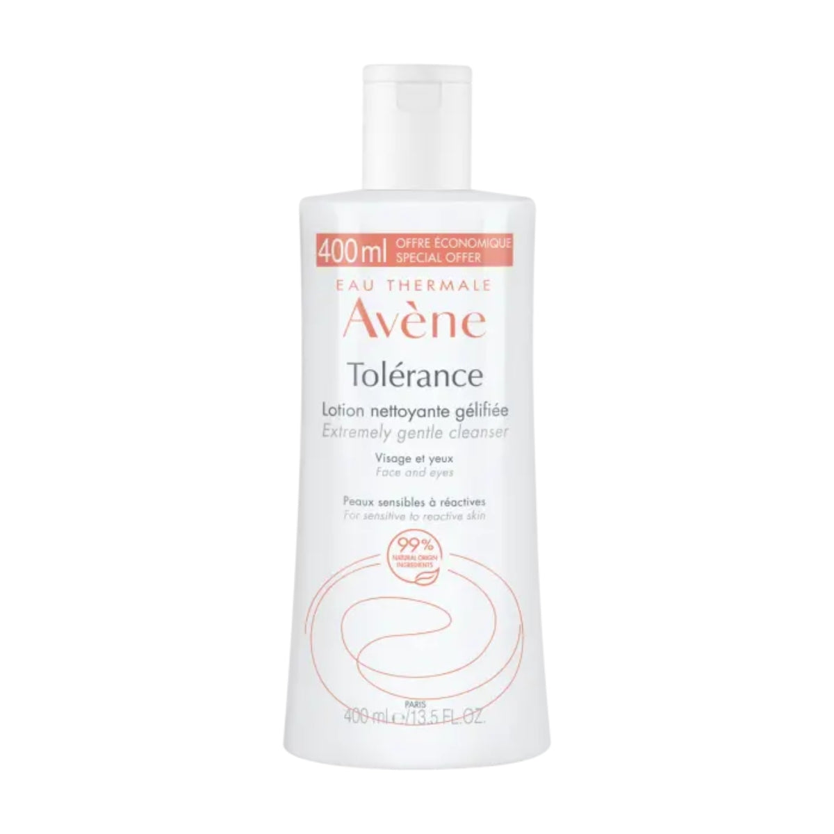 Avene Tolerance Extremely Gentle Cleanser, 400ml (Exp 02/27)