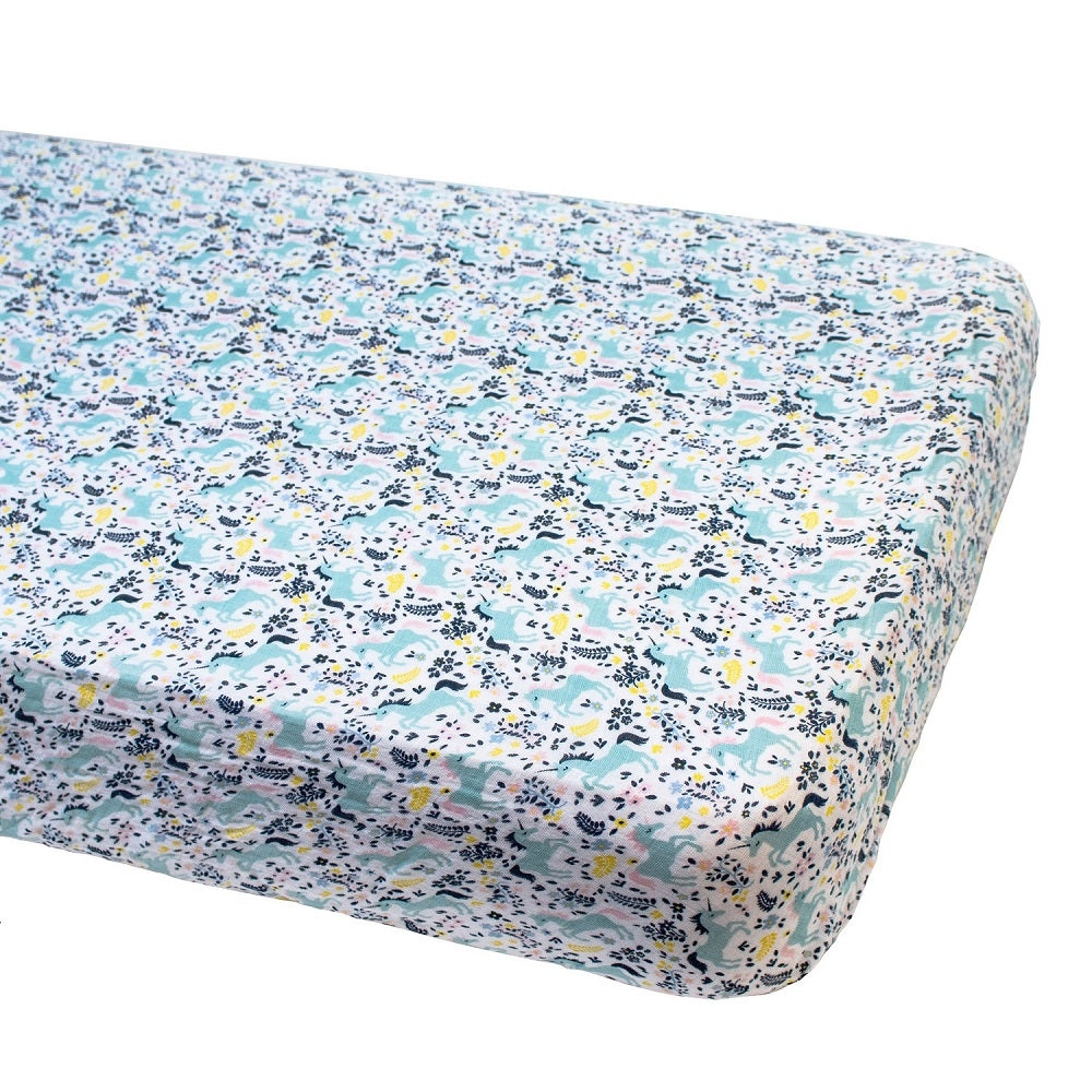 Bebe Au Lait Classic Muslin Fitted Crib Sheet (70x130cm) (18 Designs) - Pupsik Singapore