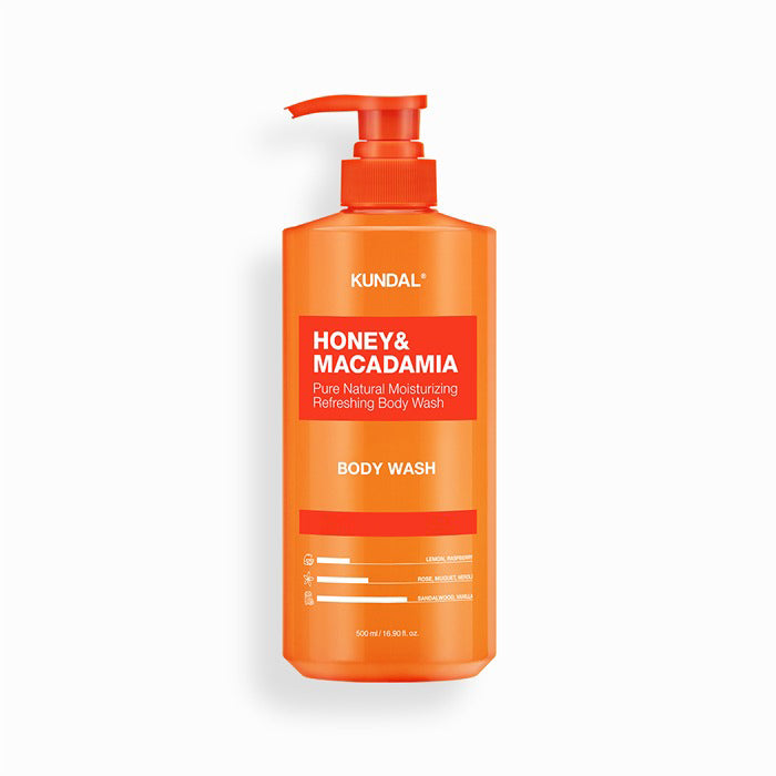 Kundal Honey & Macadamia Pure Body Wash, 500ml - Pear and Freesia (Exp 08/27)