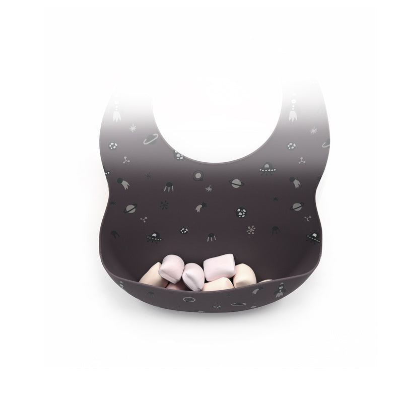 Biomom Silicone Round Baby Bib (11 Designs) - Pupsik Singapore