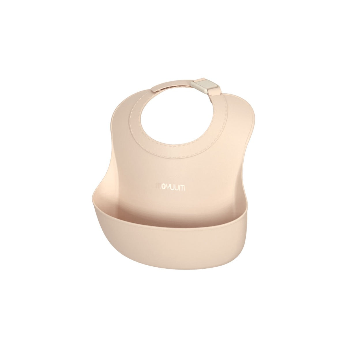 Moyuum Premium One Touch Buckle Silicone Baby Bib (6 Colors) - Pupsik Singapore