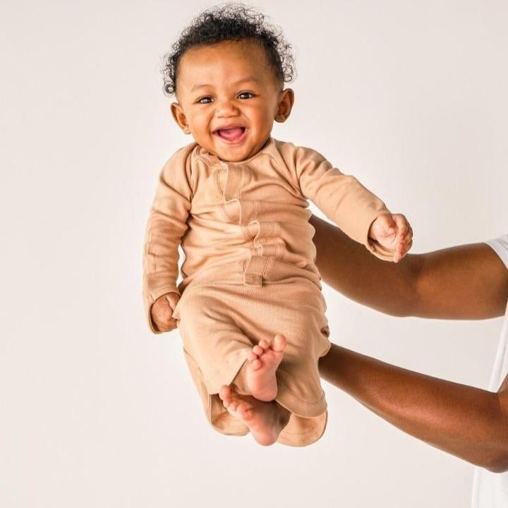 GoumiJamms Bamboo & Organic Cotton Pajamas - Sandstone (2 Sizes)