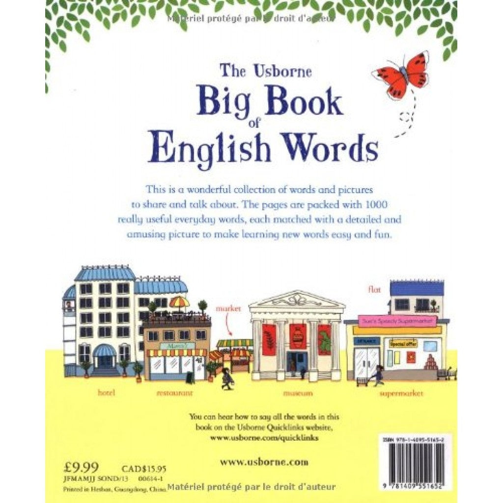 Usborne Big book of English Words Board Book