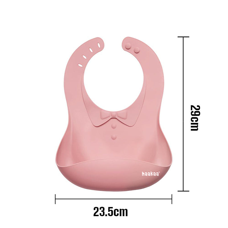 Haakaa Silicone Tuxedo Baby Bib (2 Colors)