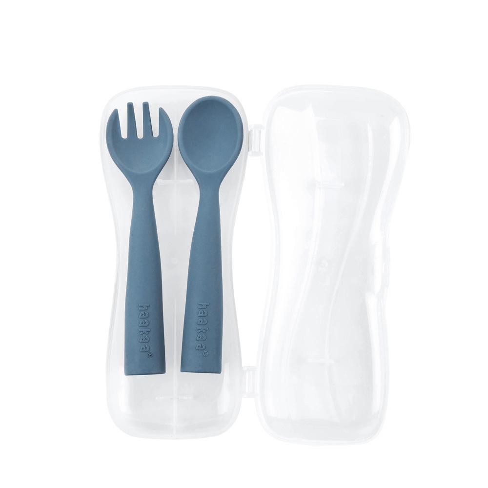 Haakaa Bendy Silicone Cutlery Set (2 Colours)