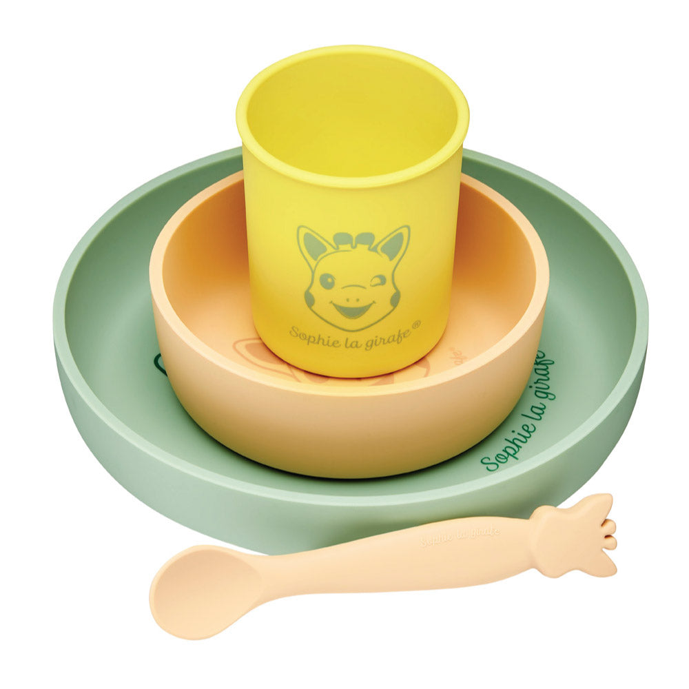 Sophie the Giraffe Silicone Baby Meal Set