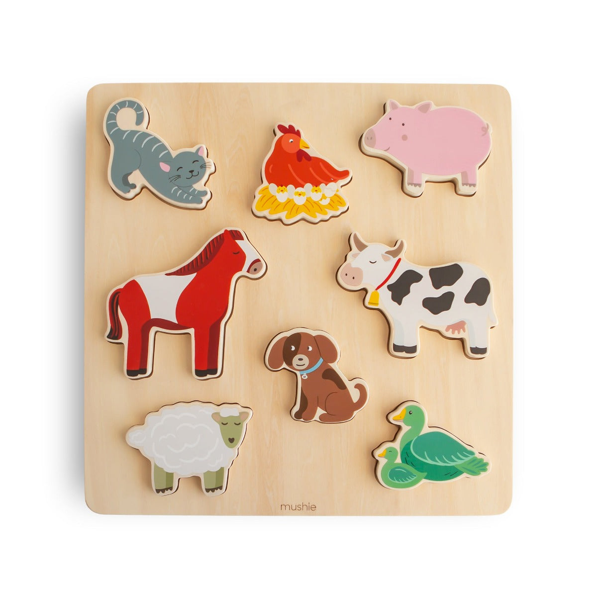 Mushie Wooden Puzzle (2 Designs) - Pupsik Singapore