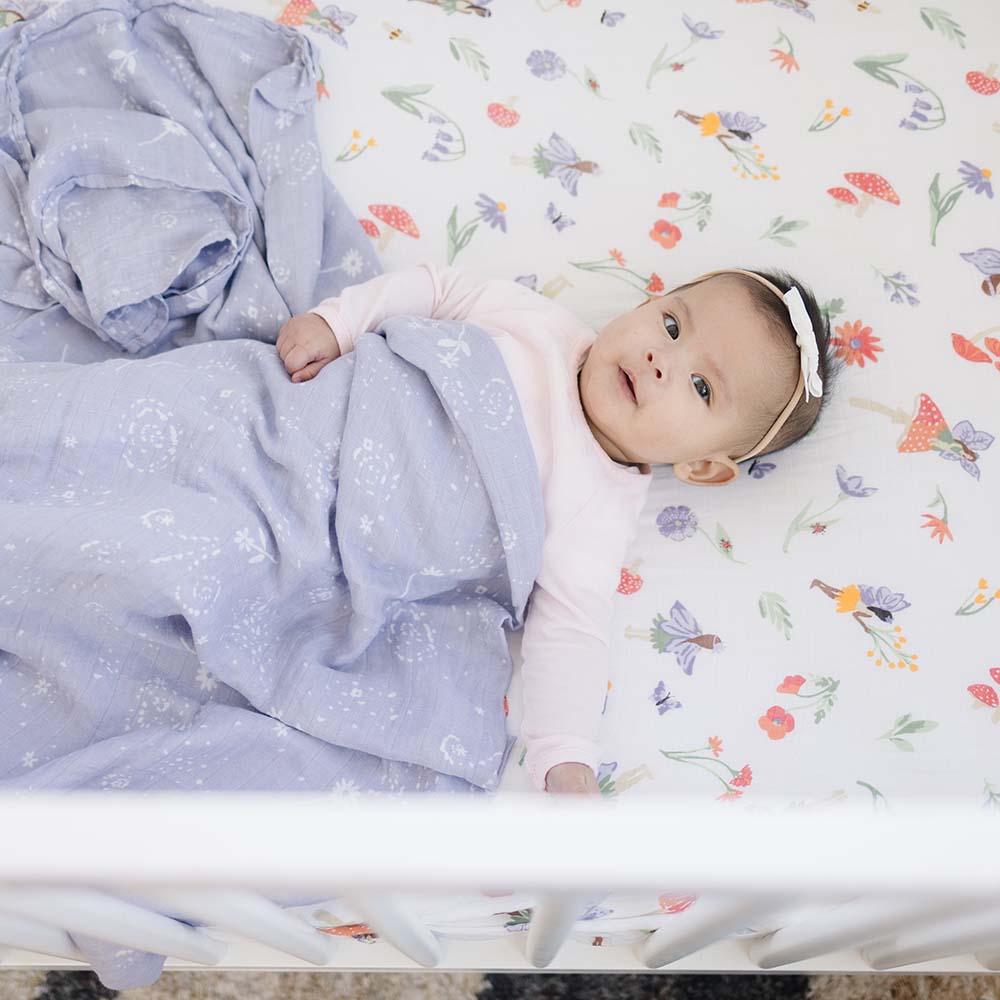 Bebe Au Lait Luxury Muslin Fitted Crib Sheet (70x130cm) (7 Designs)