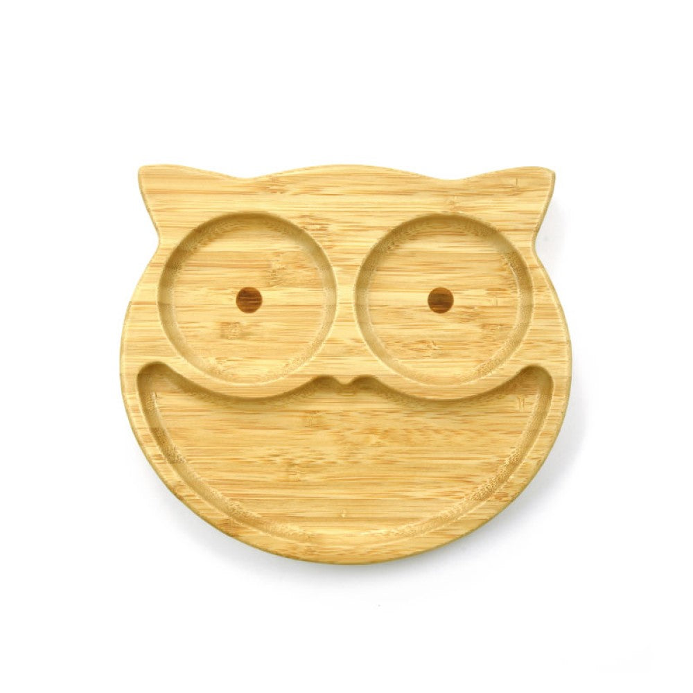 Biomom Bamboo Suction Plate - Owl (Tradewinds)
