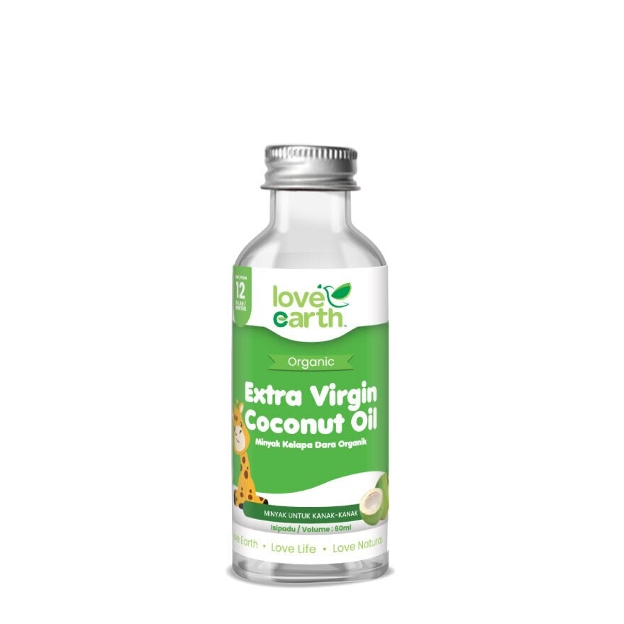 Love Earth Organic Extra Virgin Coconut Oil, 60g (Exp 12/26)