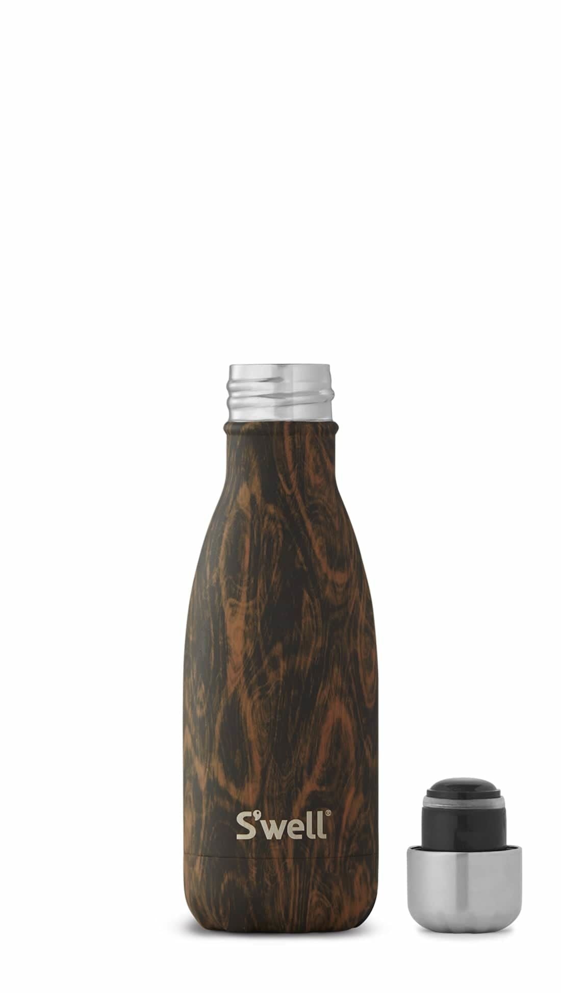 S'well Insulated Reusable Water Bottle, 9oz - Wood Collection (2 Designs) - Pupsik Singapore
