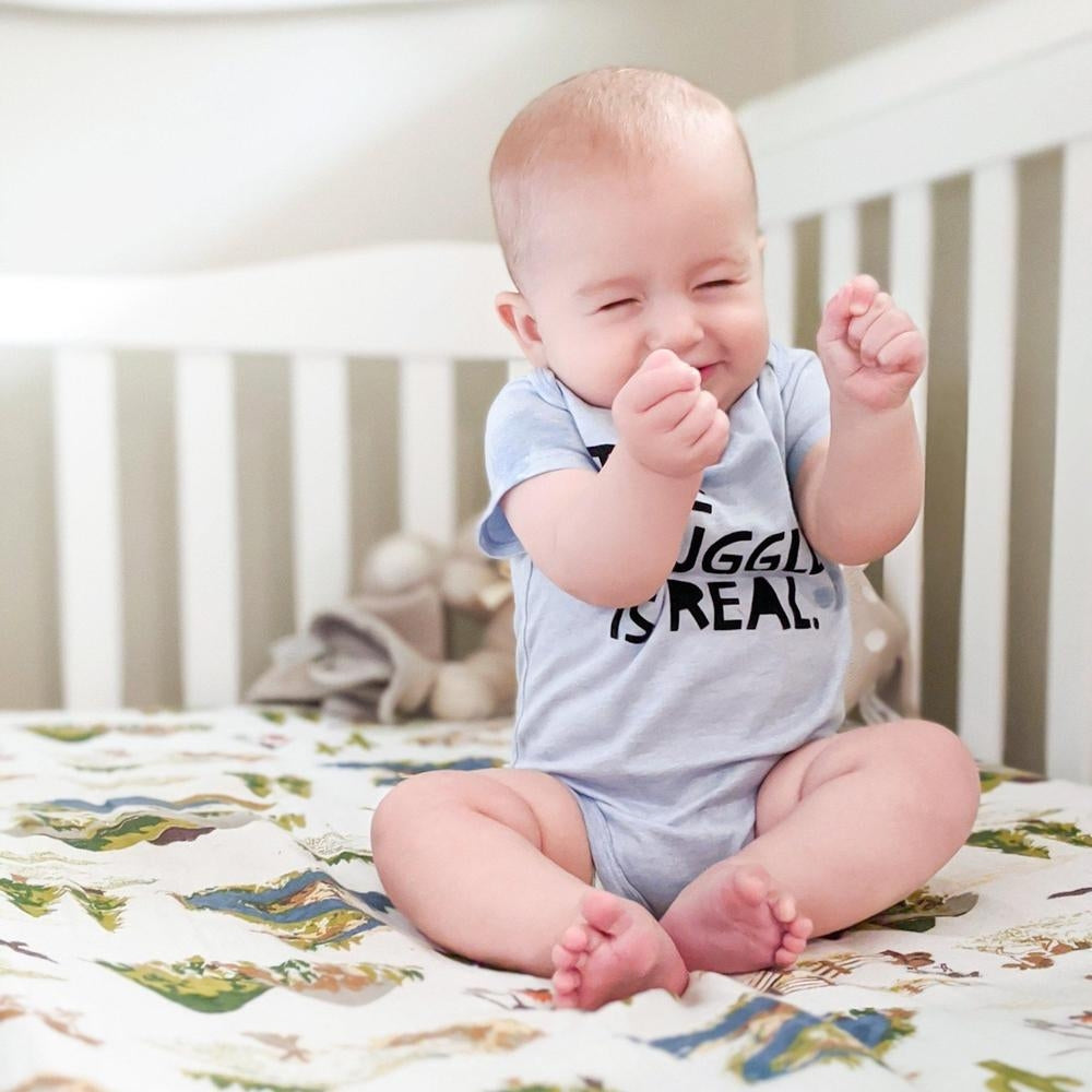 Bebe Au Lait Classic Muslin Fitted Crib Sheet (70x130cm) (18 Designs) - Pupsik Singapore