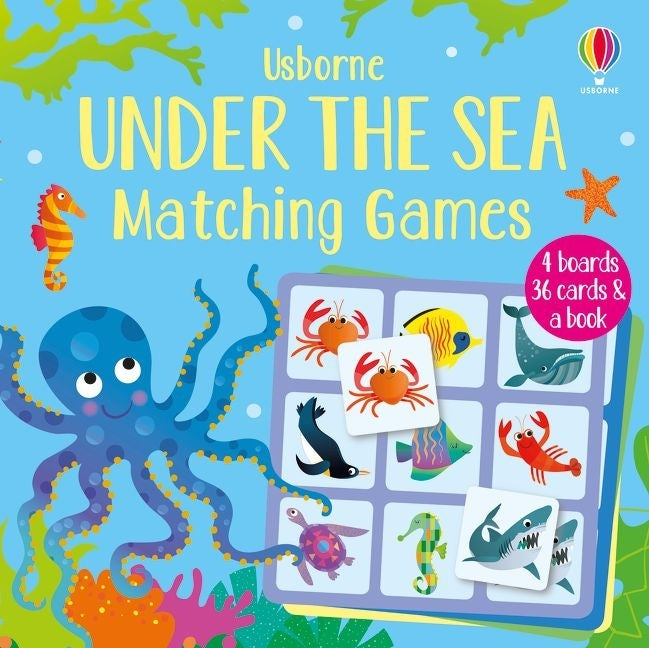 Usborne Animal Matching Game and Book Series (3 Titles)