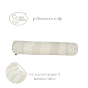 Little Zebra Droolproof Pillow Case for Baby Bolster - Jacquard Bamboo