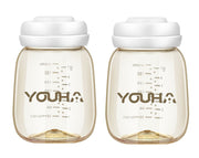 Youha PPSU Wide-Neck Milk Storage Bottle (210ml) (2pk)