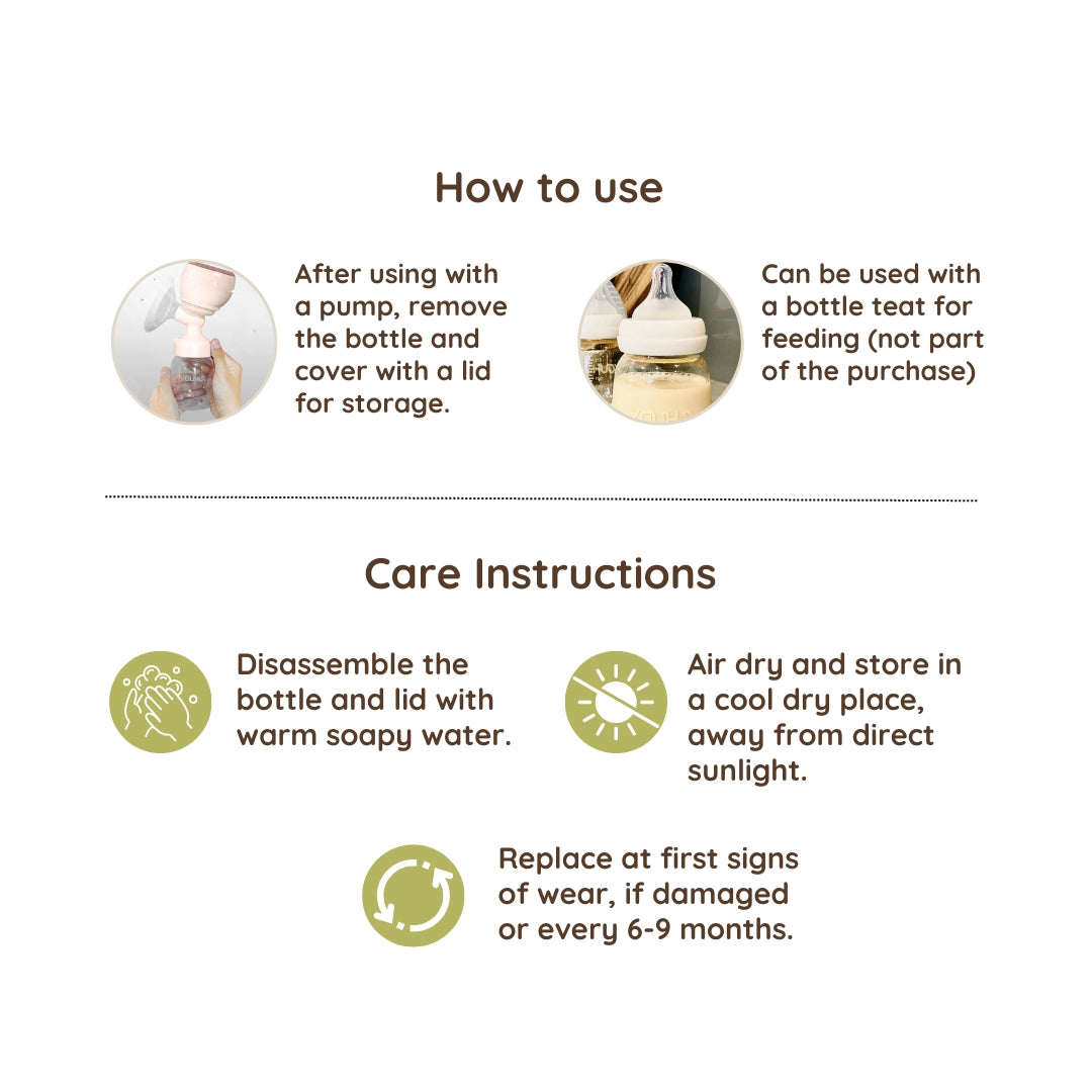 Youha PPSU Wide-Neck Milk Storage Bottle (210ml) (2pk)