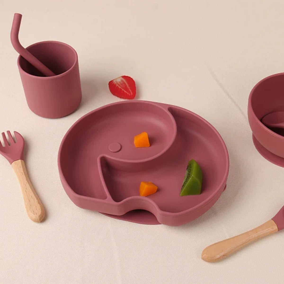 Biomom Elephantastic Silicone Suction Plate (2 Colors)