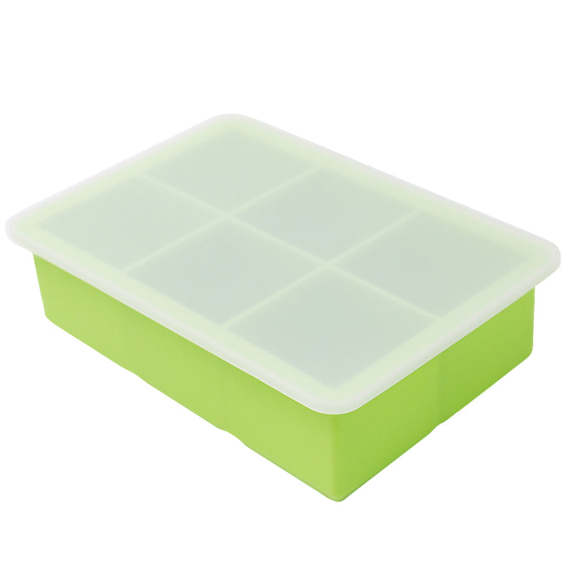 Biomom EasyServe Silicone Food Portion Freezer Tray with Resting Lid, 6 x 100ml (5 Colors) - Pupsik Singapore