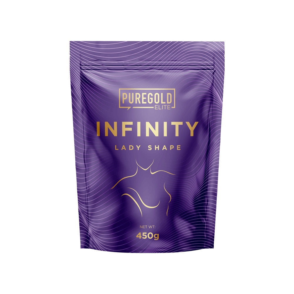 Pure Gold Protein Infinity Lady Shape Meal Replacement Shake, 450g - White Chocolate Vanilla (Exp 04/26)
