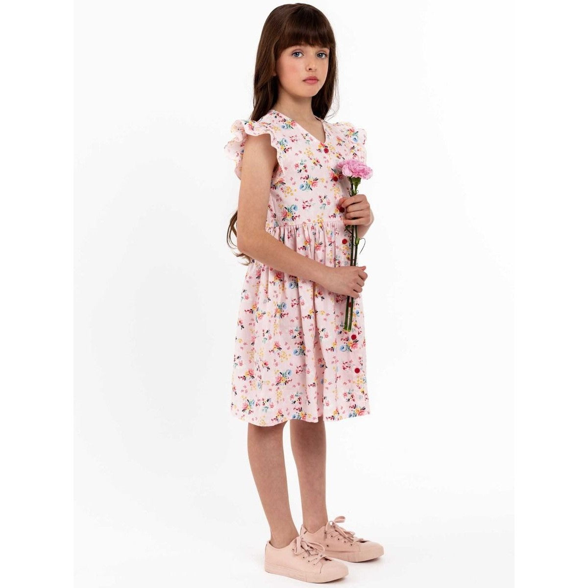 Oobi Vintage Pink Floral Madison Dress (1 Size)