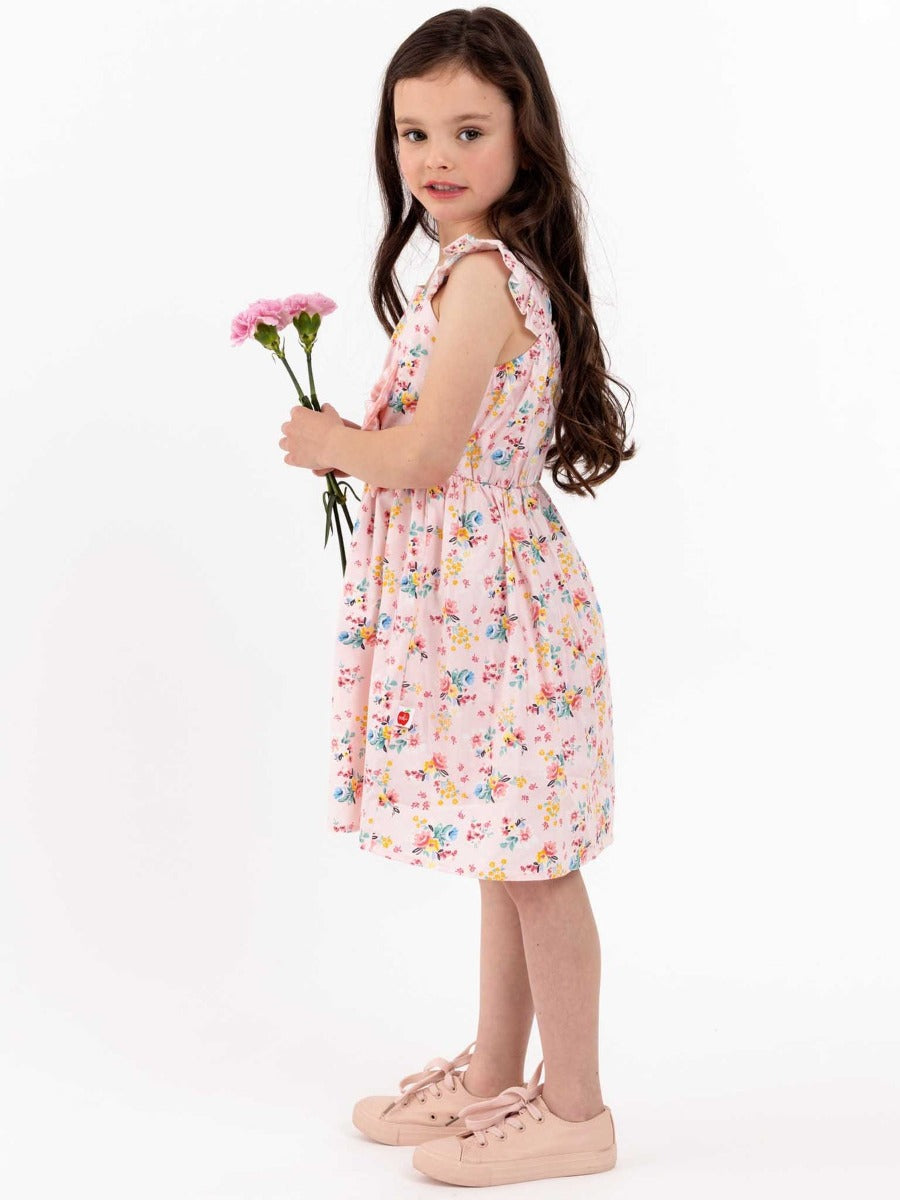 Oobi Vintage Pink Floral Mia Dress (4 Sizes)