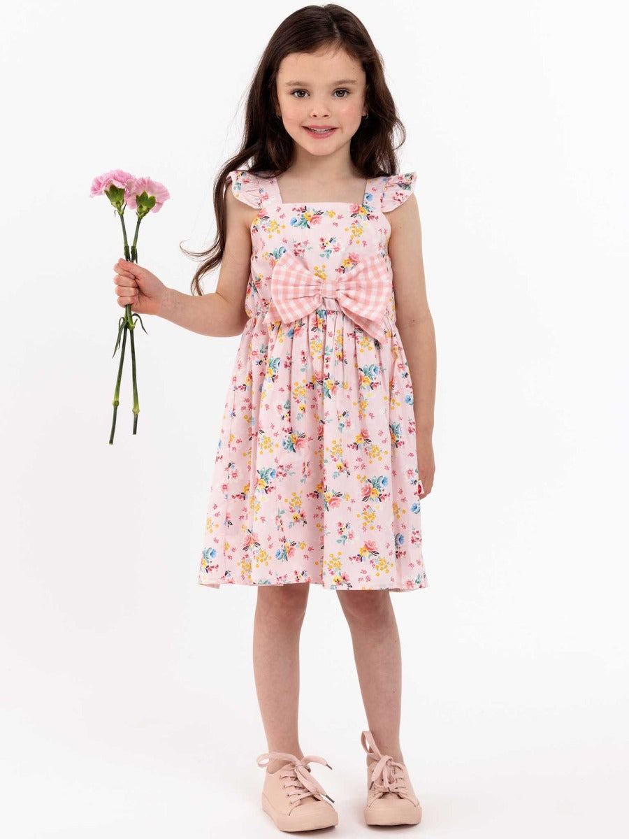 Oobi Vintage Pink Floral Mia Dress (4 Sizes)