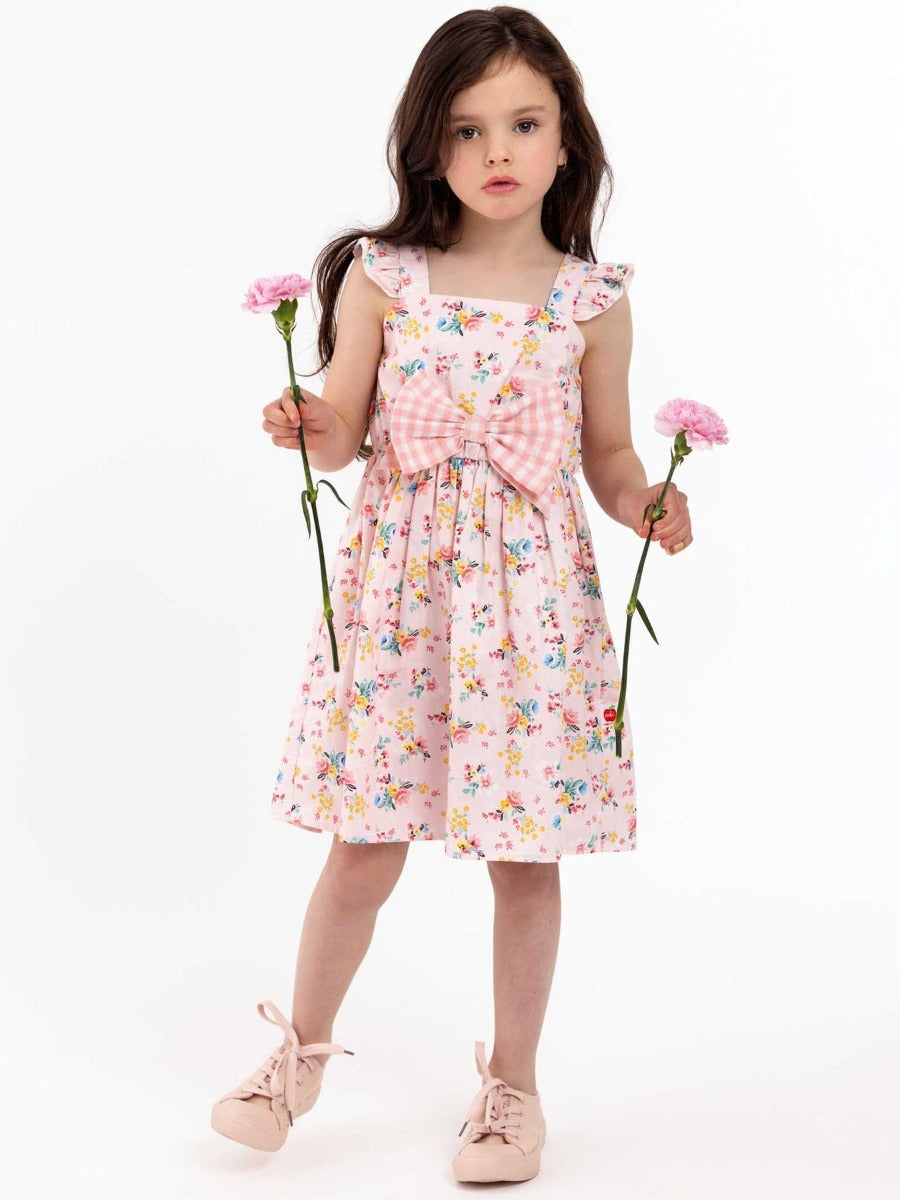 Oobi Vintage Pink Floral Mia Dress (4 Sizes)