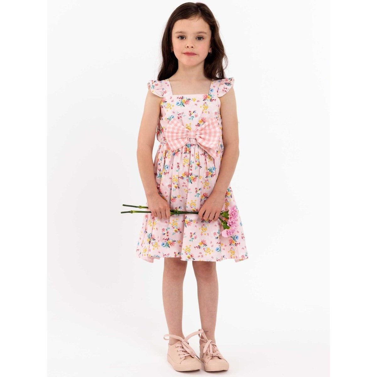 Oobi Vintage Pink Floral Mia Dress (4 Sizes)