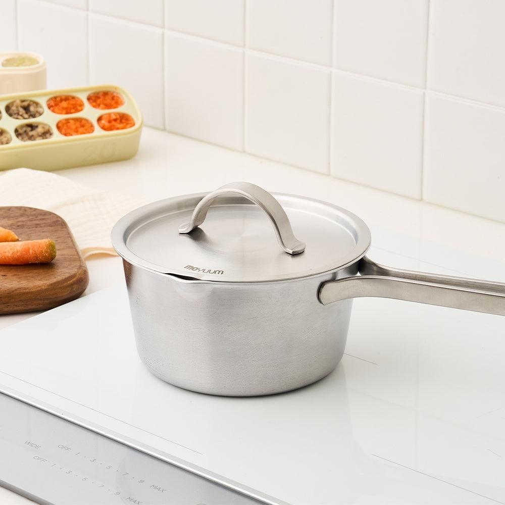 Moyuum Polish-Free 5-Ply Stainless Steel Baby Cooking Pot - Pupsik Singapore