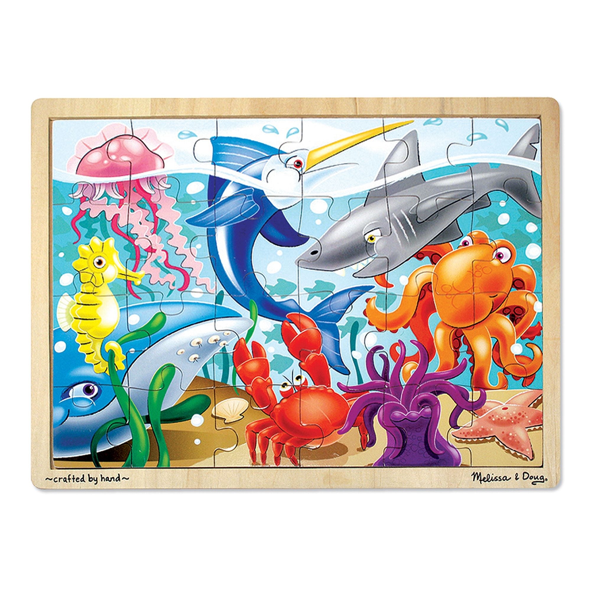 Melissa & Doug Under the Sea Wooden Jigsaw Puzzle (24pc)