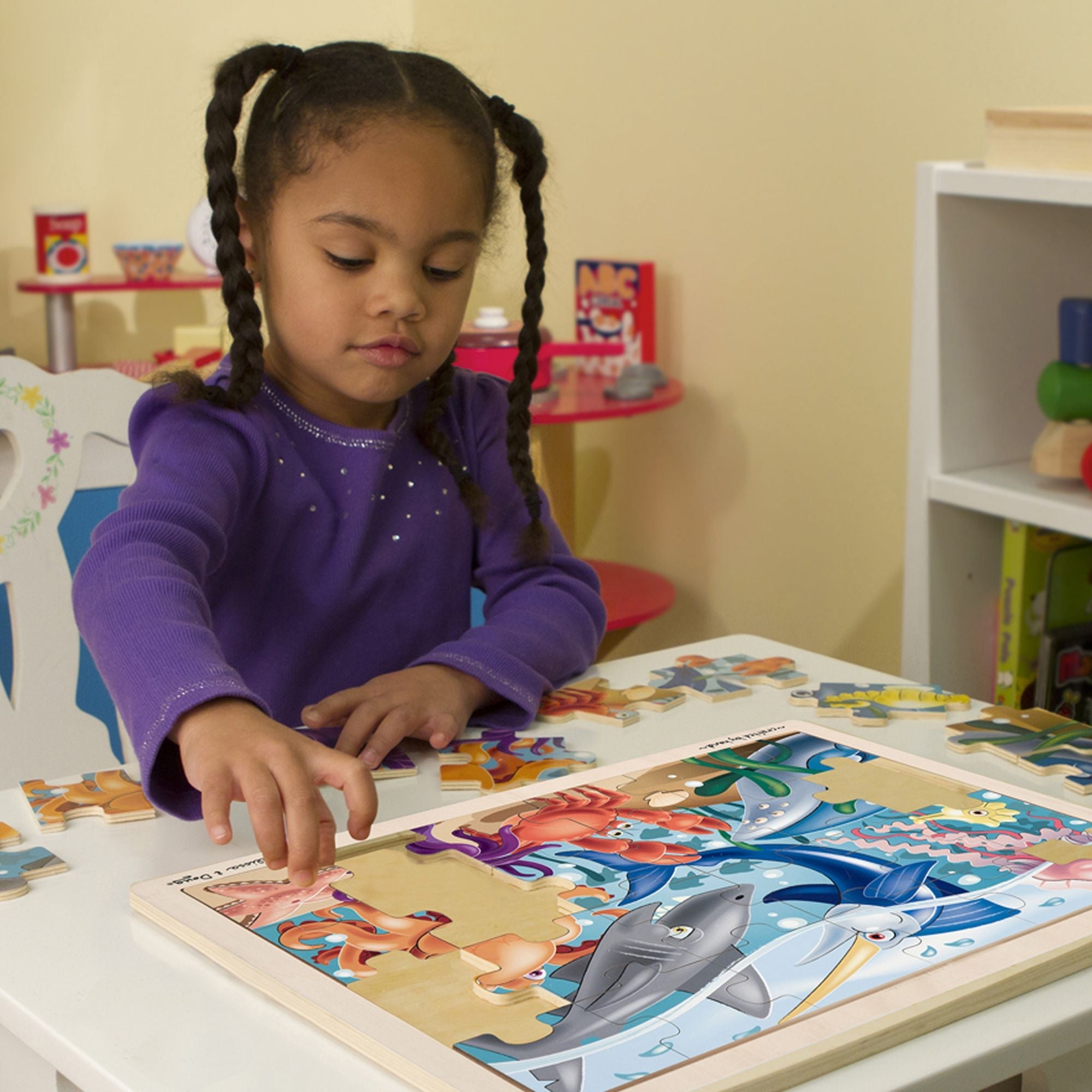Melissa & Doug Under the Sea Wooden Jigsaw Puzzle (24pc)
