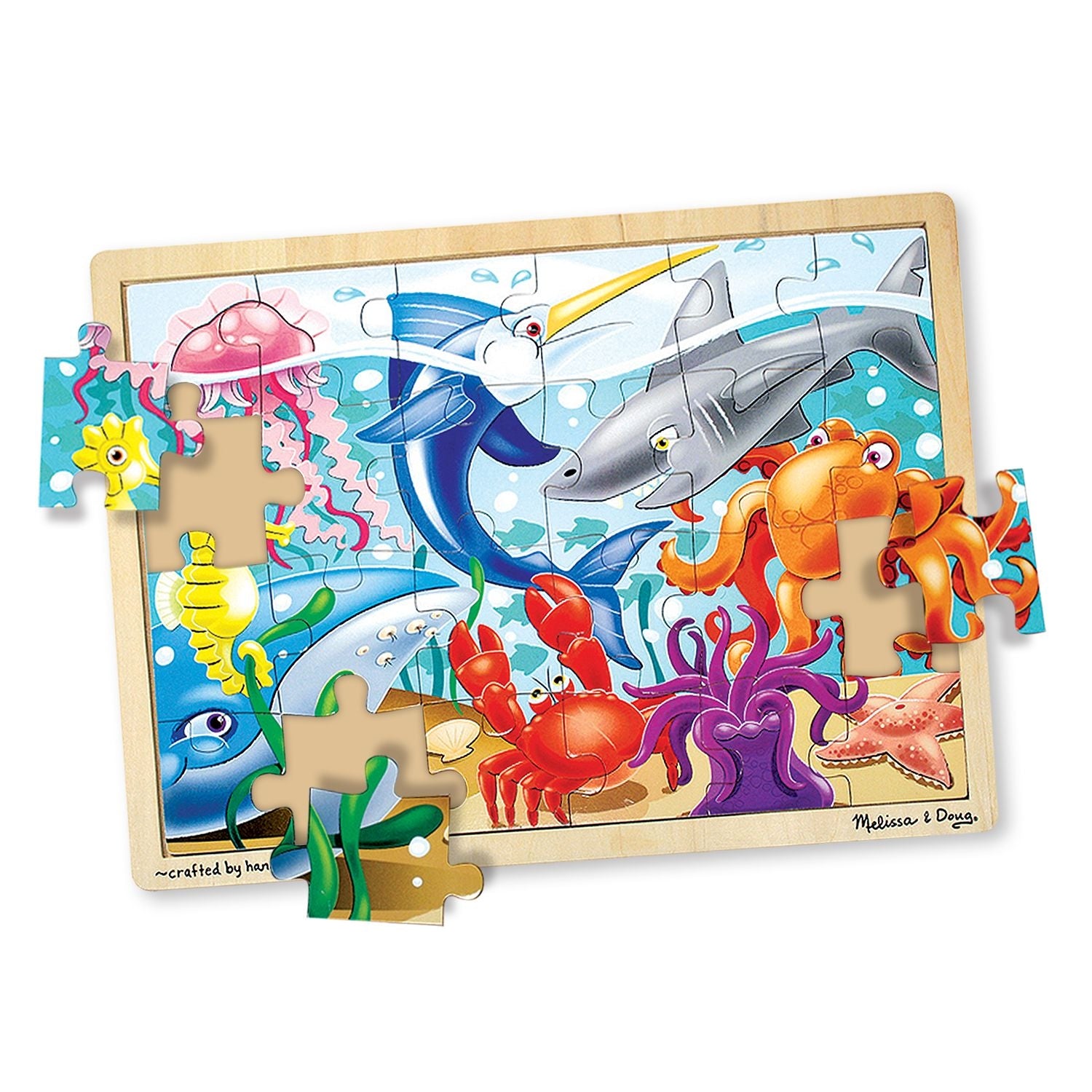 Melissa & Doug Under the Sea Wooden Jigsaw Puzzle (24pc)