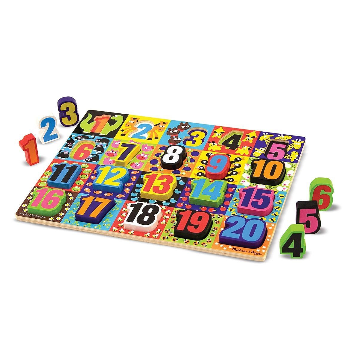 Melissa & Doug Jumbo Numbers Chunky Wooden Puzzle