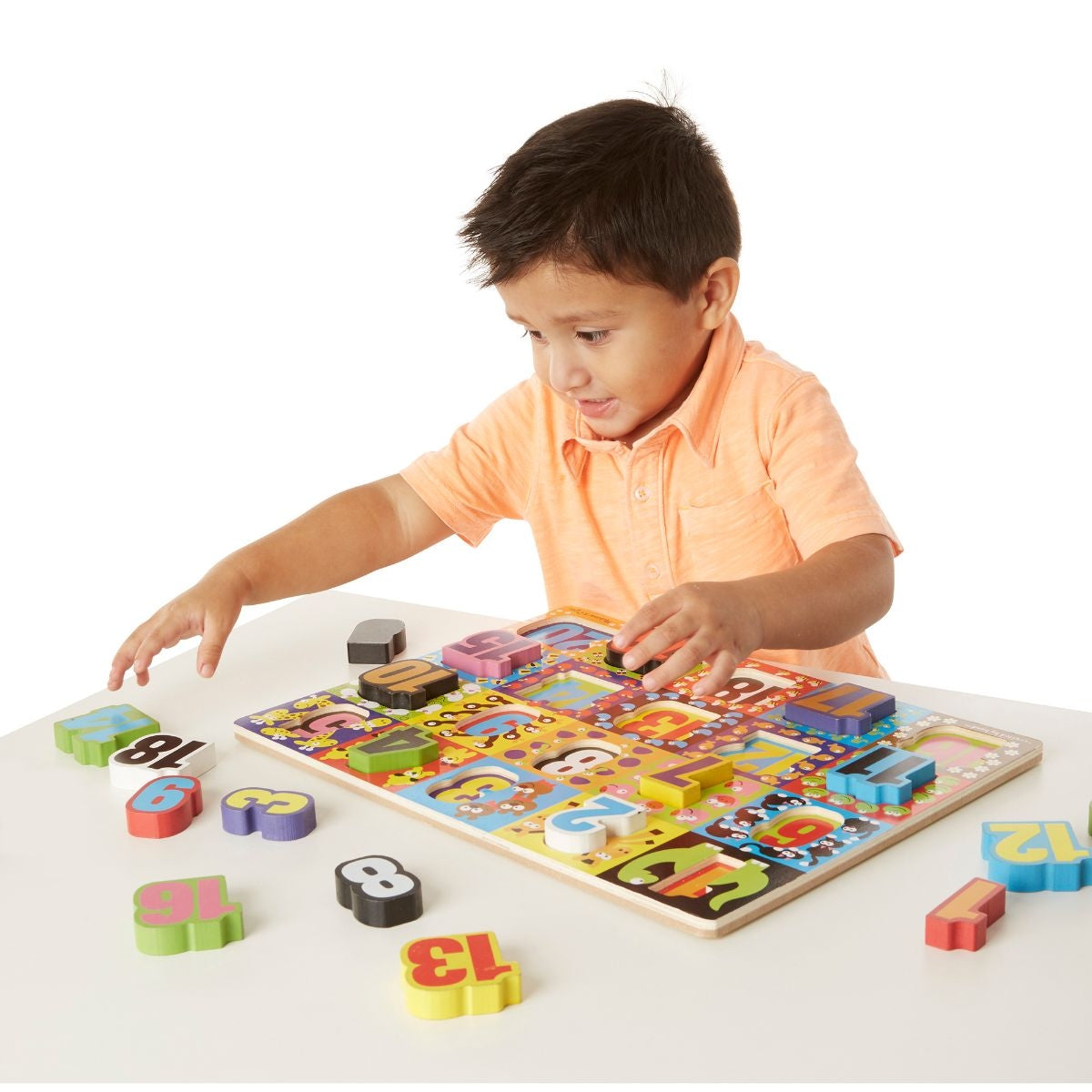 Melissa & Doug Jumbo Numbers Chunky Wooden Puzzle