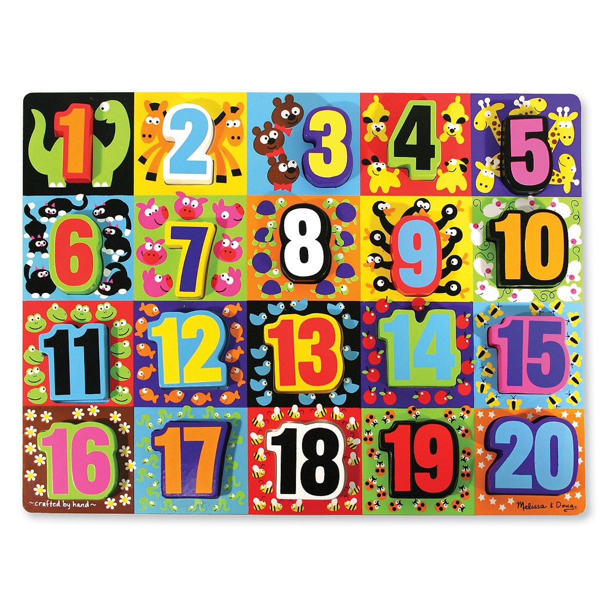 Melissa & Doug Jumbo Numbers Chunky Wooden Puzzle