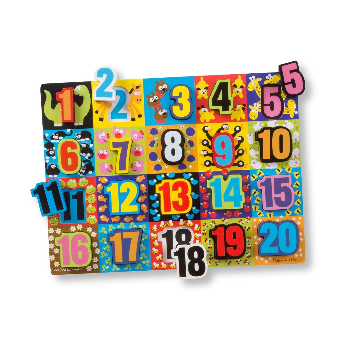 Melissa & Doug Jumbo Numbers Chunky Wooden Puzzle