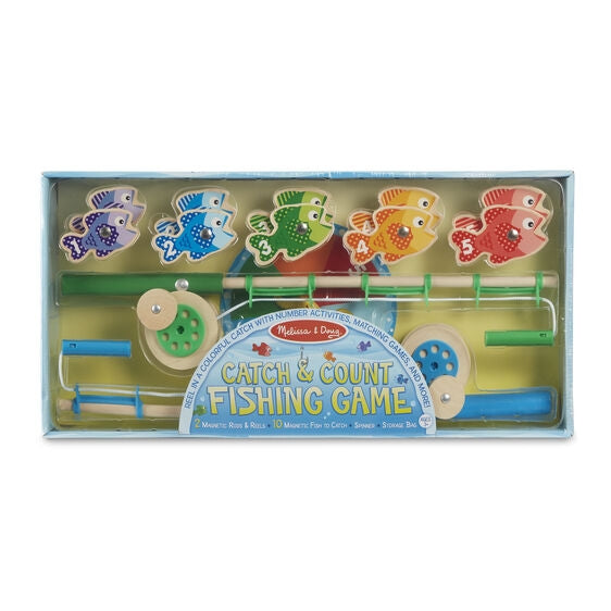 Melissa & Doug Catch & Count Magnetic Fishing Rod Set