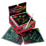 Melissa & Doug Scratch Art Box of Rainbow Mini Notes (125pc)