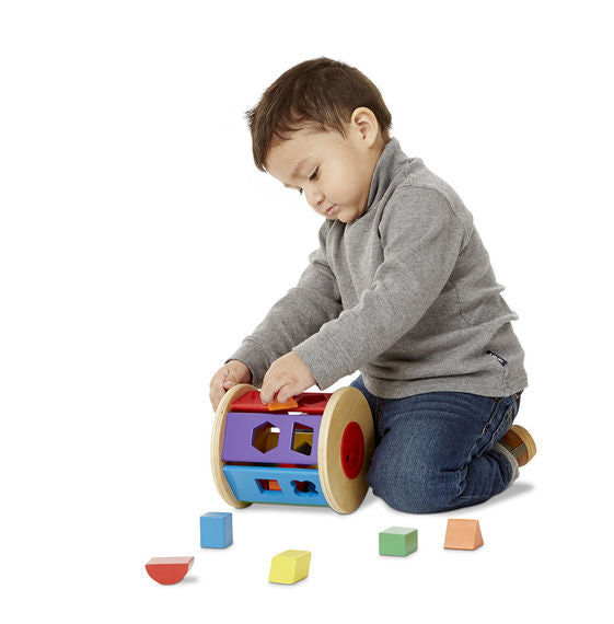 Melissa & Doug Match & Roll Shape Sorter