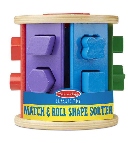 Melissa & Doug Match & Roll Shape Sorter