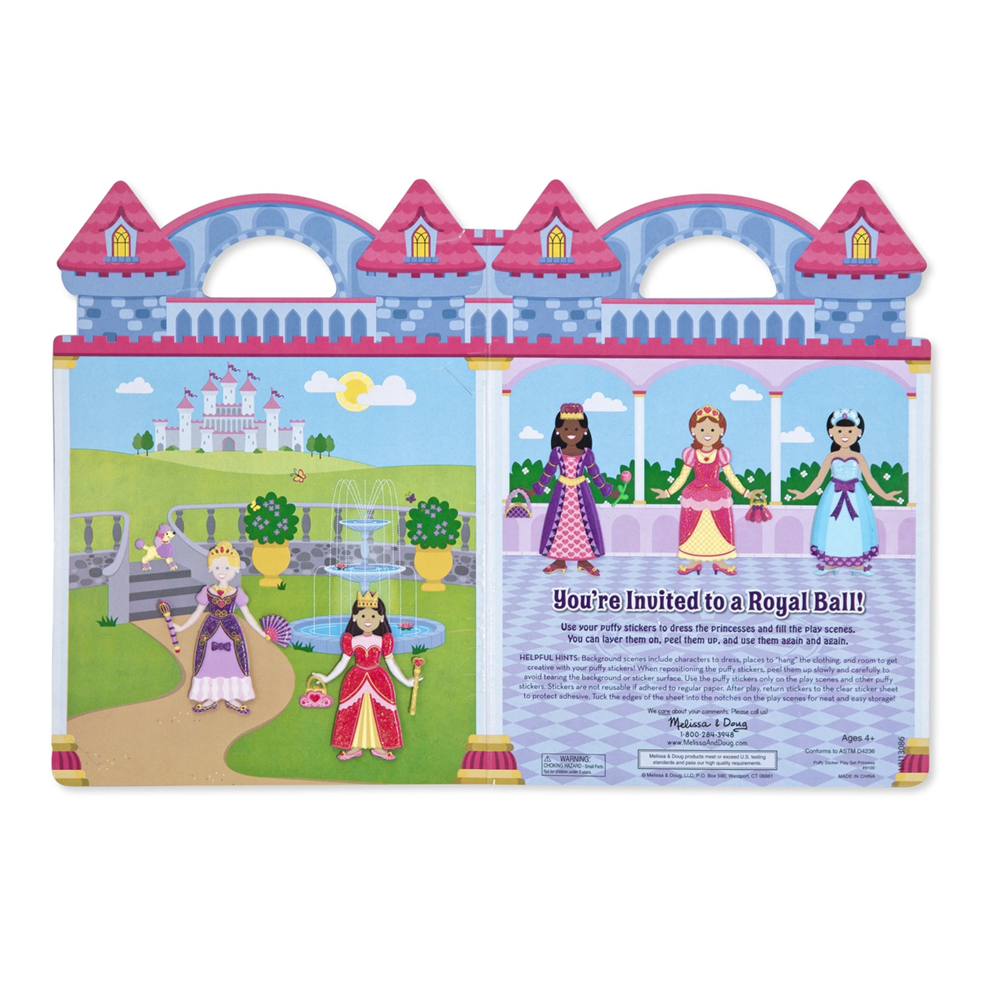 Melissa & Doug Puffy Stickers Play Set (6 Designs) - Pupsik Singapore