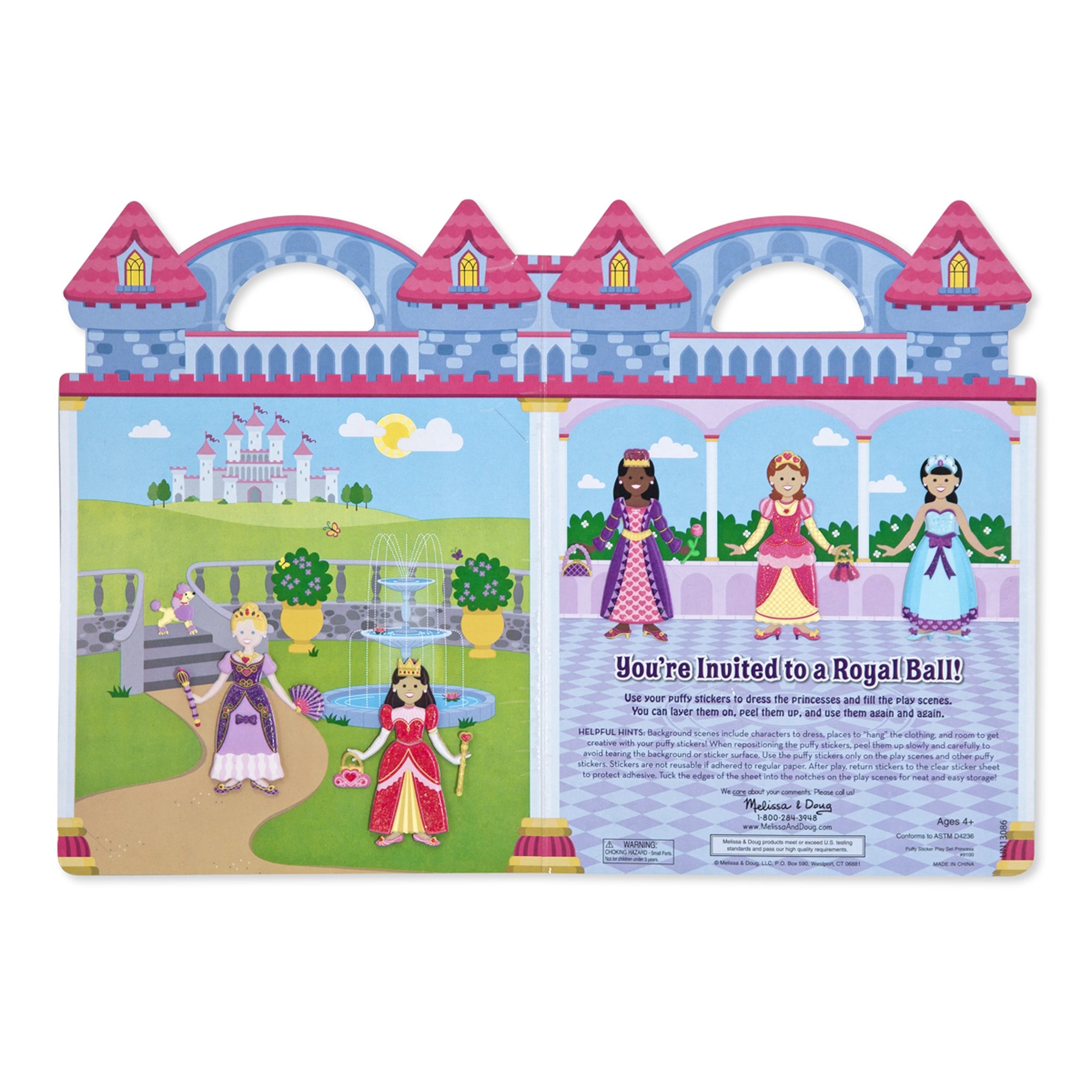Melissa & Doug Puffy Stickers Play Set (6 Designs) - Pupsik Singapore