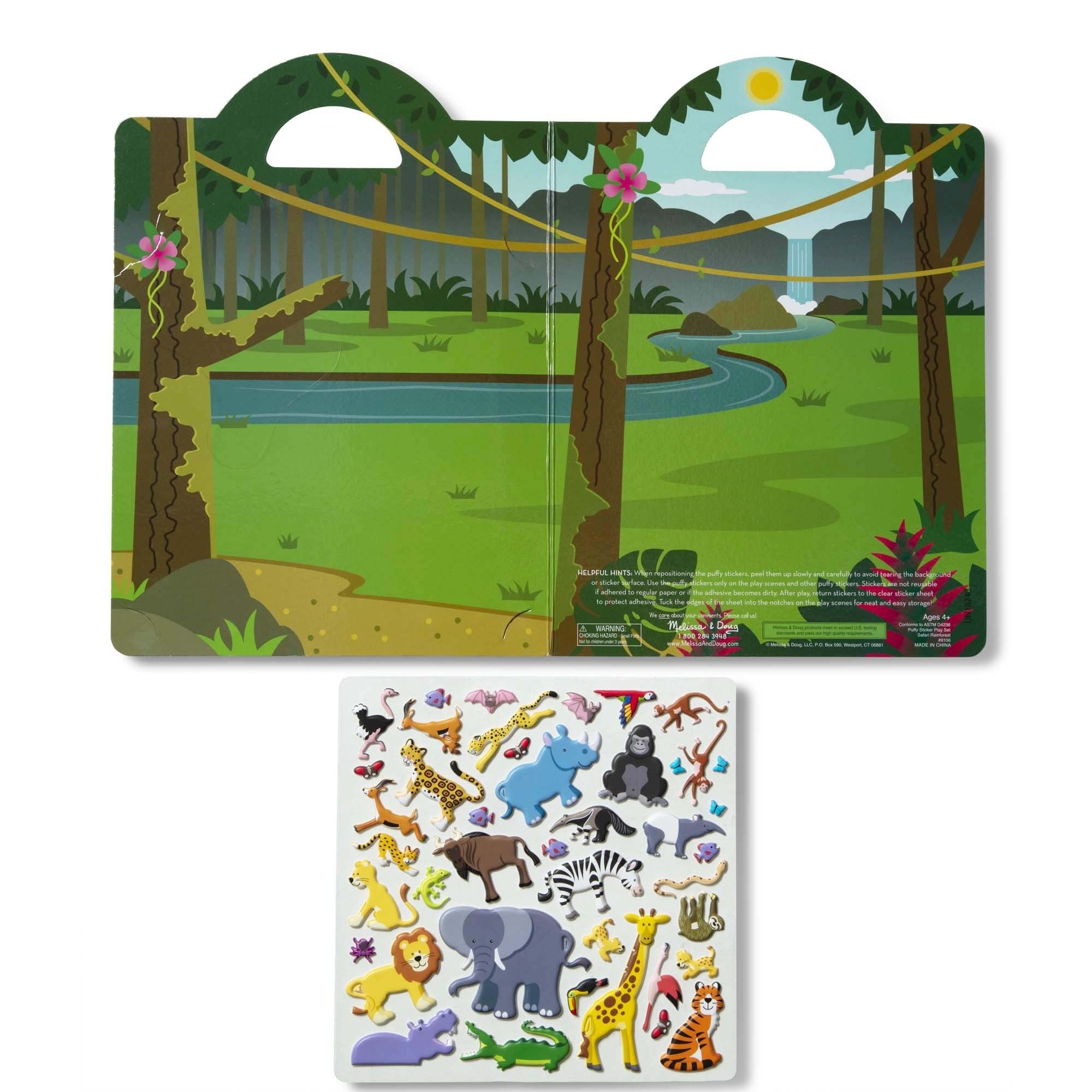 Melissa & Doug Puffy Stickers Play Set (6 Designs) - Pupsik Singapore
