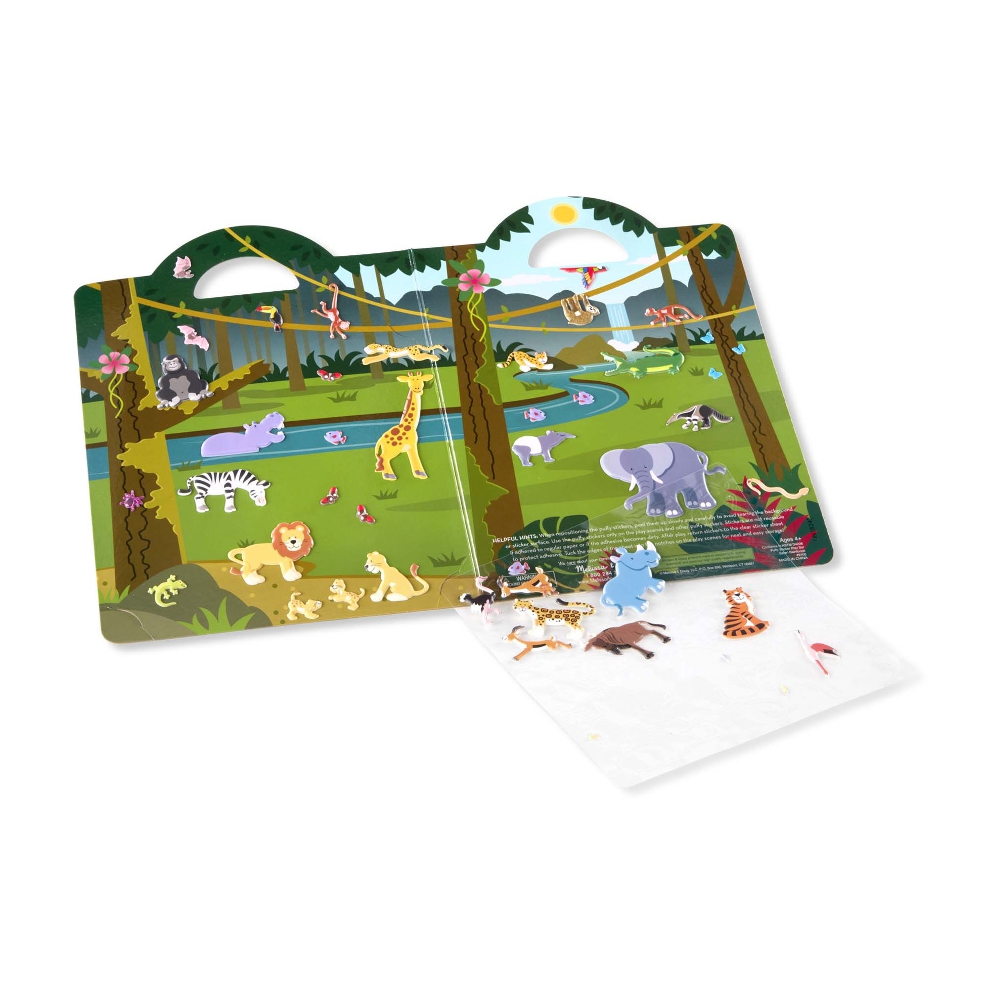 Melissa & Doug Puffy Stickers Play Set (6 Designs) - Pupsik Singapore