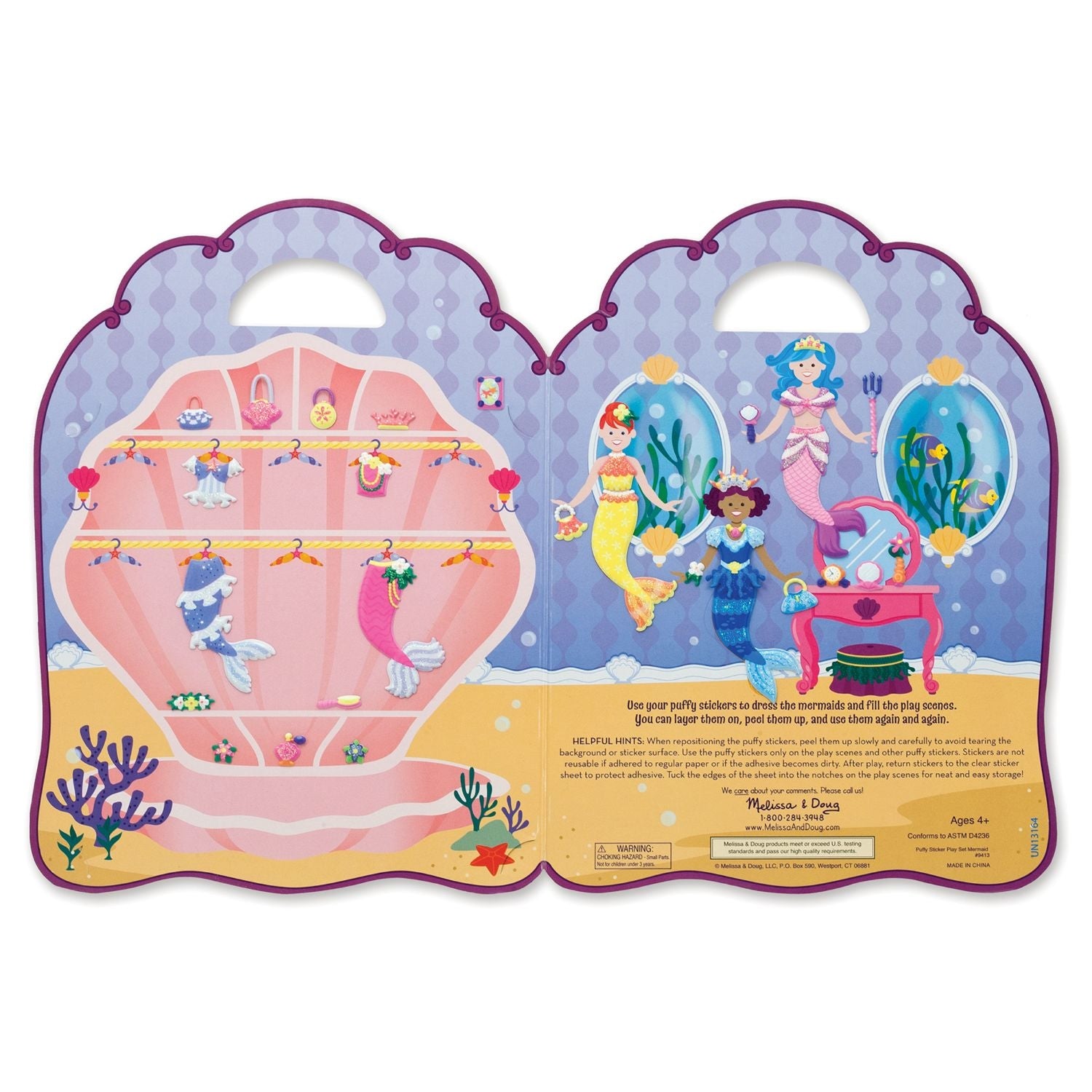 Melissa & Doug Puffy Stickers Play Set (6 Designs) - Pupsik Singapore