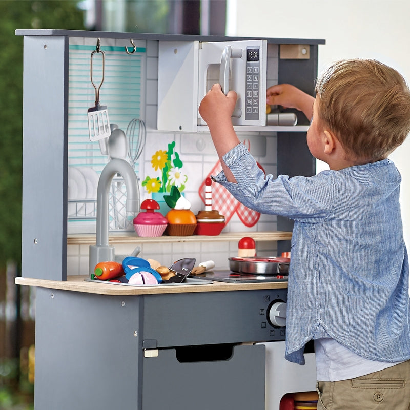 Hape Kitchen with Light and Sound - Grey