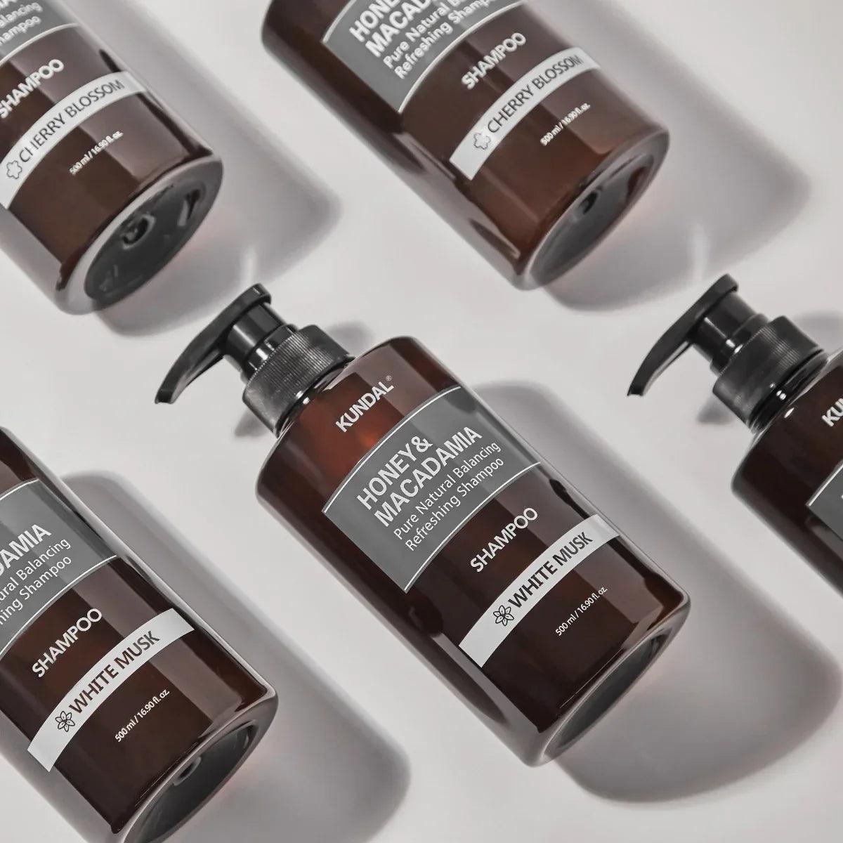 Kamil Healthy Shampoo 3個セット Kundal Honey & Macadamia Nature Shampoo, 500ml - Cherry Blossom