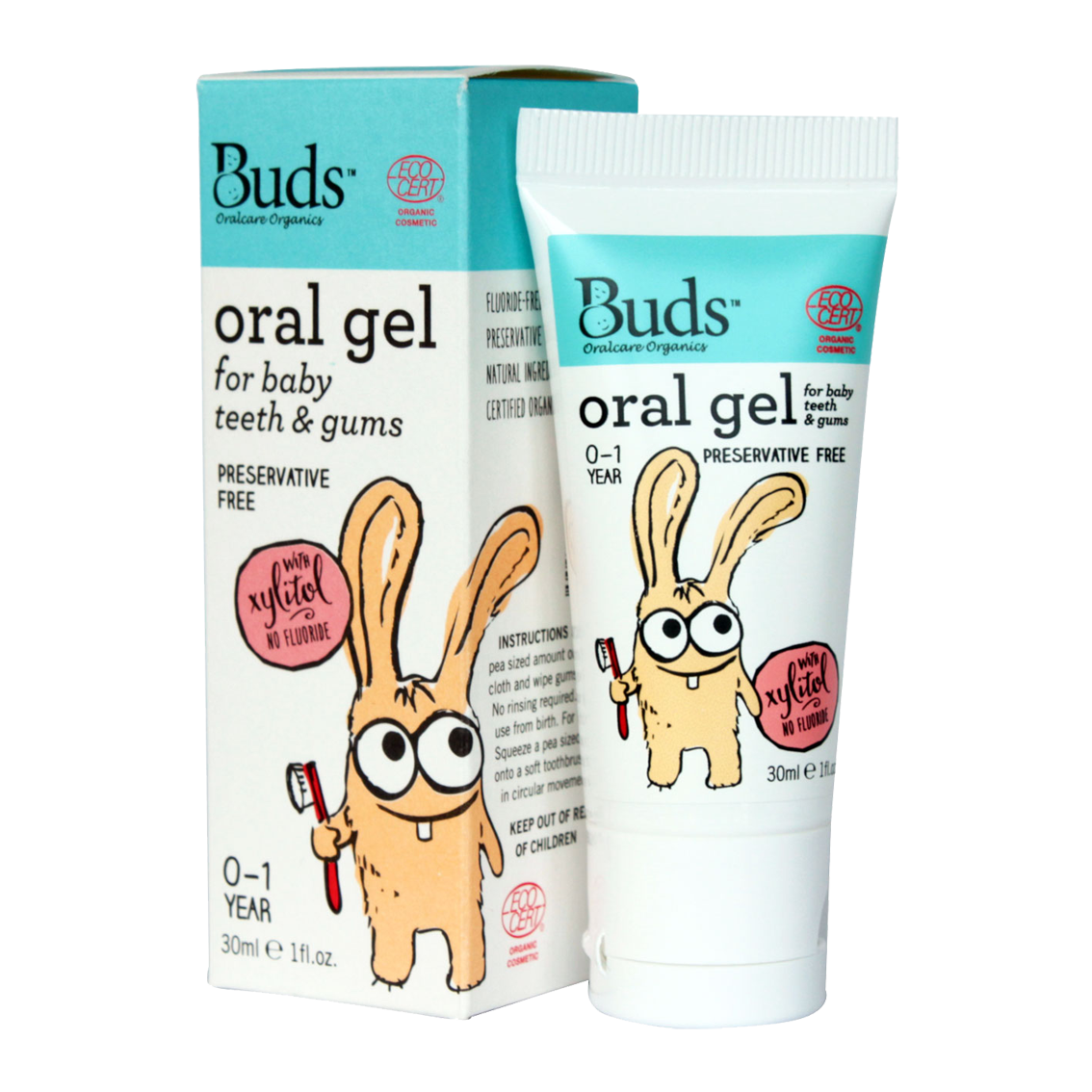 Buds Organics Oral Gel for Baby Teeth & Gums, 30ml (exp 03/28)