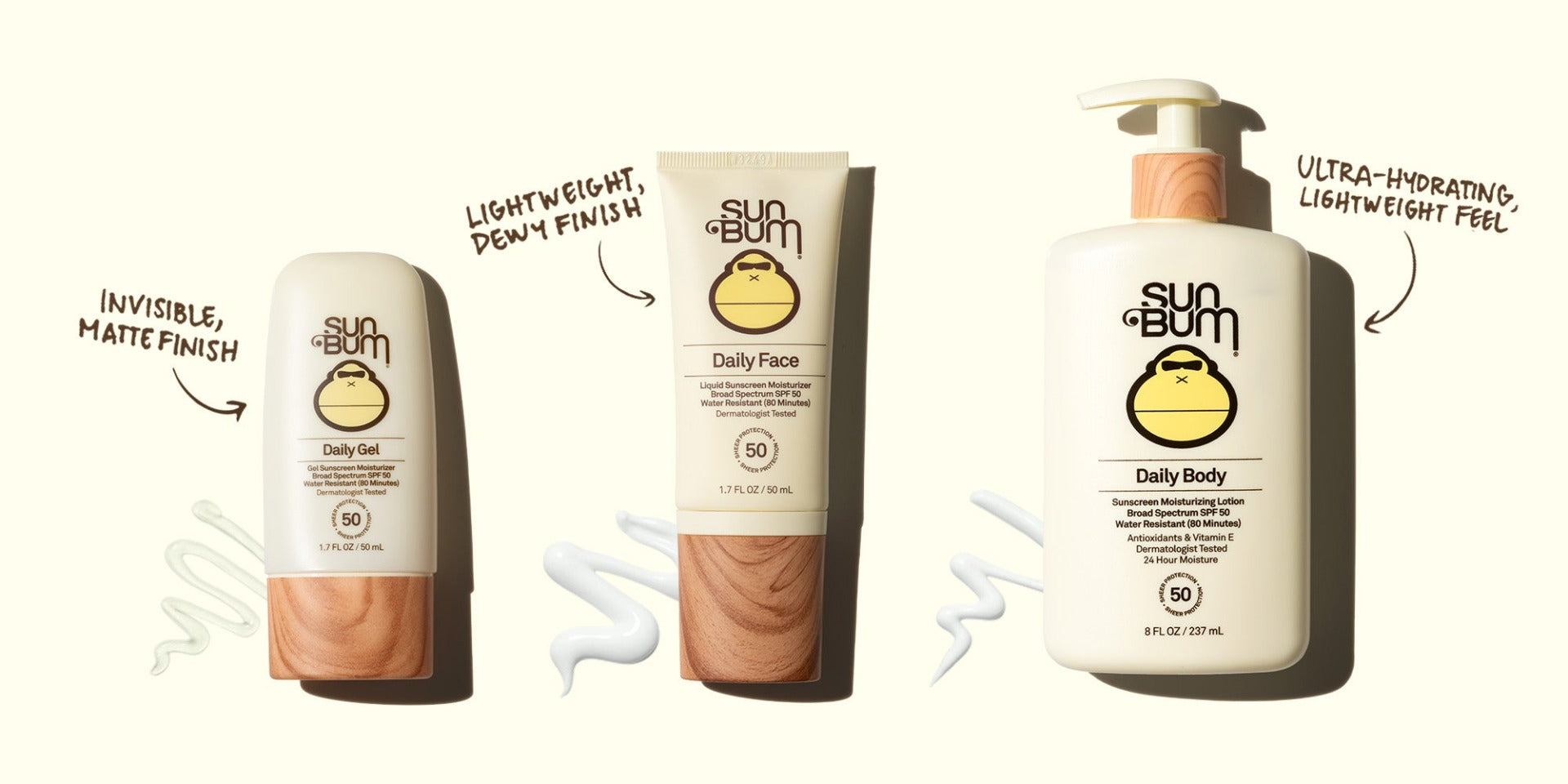 Sun Bum Daily SPF 50 Face Gel, 50ml (Exp 09/26)